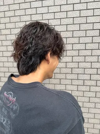 ショート パーマ メンズ パーマ/ハイトーン /吉田眞のヘアスタイル