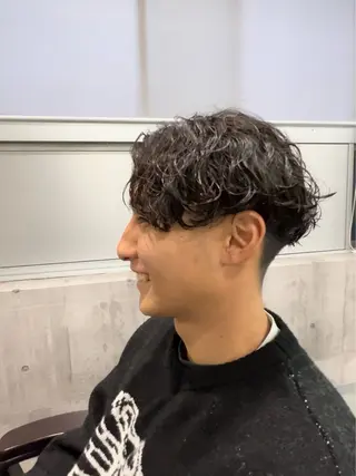 ミディアム パーマ メンズ newi ナカノのヘアスタイル