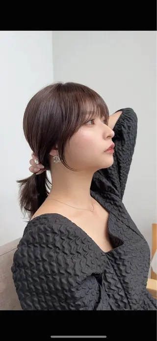 ミディアム 似合わせ前髪／ 小顔カット🎀そうのヘアスタイル