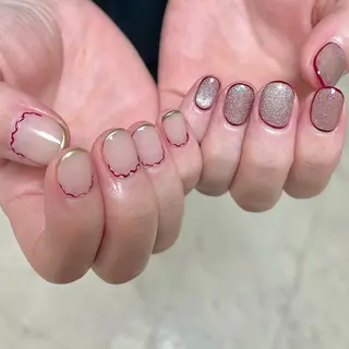 ネイル joie ange rinna上本町のネイルデザイン