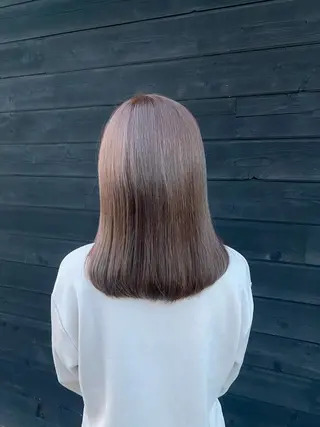 セミロング カラー 【nui 茨木】 原田美紅のヘアスタイル