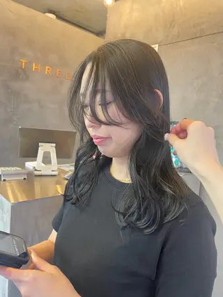 ミディアム カラー 博多ブリーチ /Ririkaのヘアスタイル