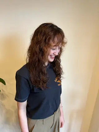 ロング パーマ 小島 千夏のヘアスタイル