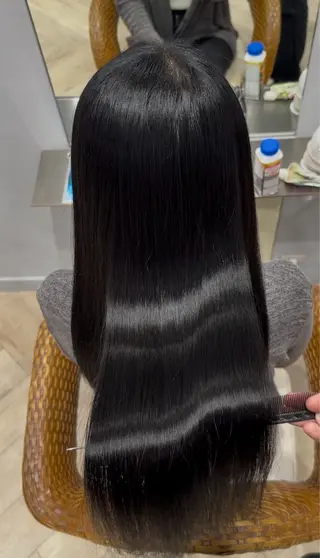 ロング カラー 菊池 諒平のヘアスタイル