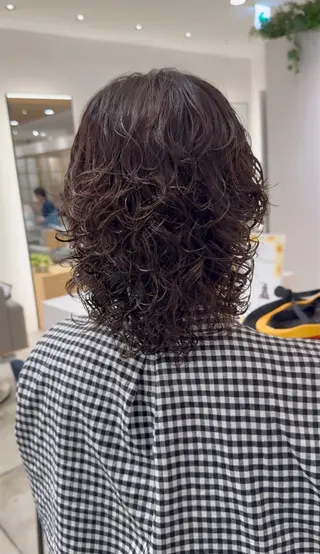 ミディアム パーマ stair:case 武蔵小杉所属・髪質改善/ブリーチ 特化🧡‬‪田中颯士のヘアスタイル