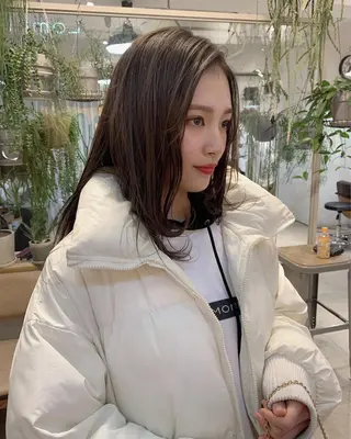 セミロング 小顔レイヤー×コンパ クトボブ/林隆平のヘアスタイル