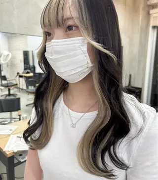 ロング カラー RYOSUKE ハイトーンのヘアスタイル