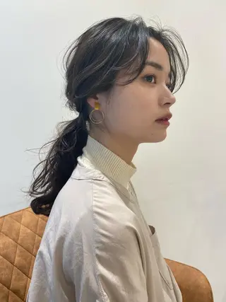 髪質改善/白髪ぼかし レイヤー　🌱千咲季のヘアスタイル