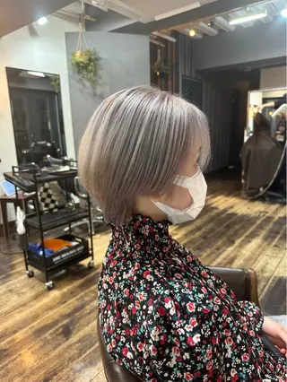 ショート カラー キヨ メンズカット/パーマのヘアスタイル