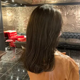 ロング カラー 髪質改善カラー&TR 縮毛矯正/弱酸性矯正のヘアスタイル