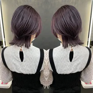 ミディアム カラー Lyuca所属・ショート×ブリーチ Lyuca/yujiのヘアスタイル