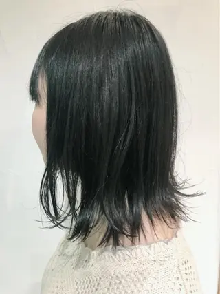 ミディアム uti所属・菊池 幹のヘアスタイル