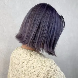 ショート パーマ カラー ヘアアレンジ ハイトーン カラーのヘアスタイル