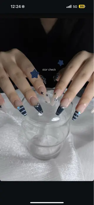 ネイル GRANDE大須 Cecil💜のネイルデザイン