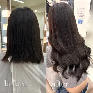 髪質改善/お呼ば れヘア/透明感カラーのヘアスタイル