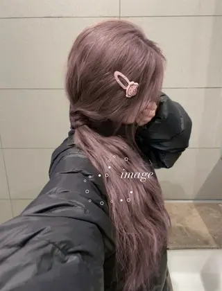 ロング 淡色ラベンダー♡ ニーナ🎀🦙のヘアスタイル