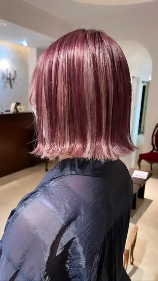 ショート カラー カラースペシャリスト ・齊藤 羽瑠輝のヘアスタイル