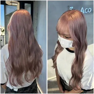 ロング カラー 茅ヶ崎/ハイトーン/ Ramuのヘアスタイル