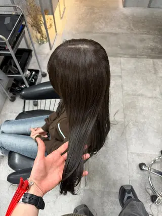 ロング カラー You/中明度カラー 🎨3ヶ月持つカットのヘアスタイル