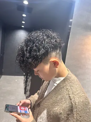 ショート パーマ メンズ 【メンズサロン】 BLUCK 横浜のヘアスタイル