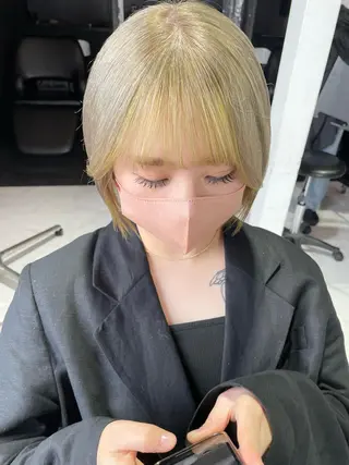 ショート 岩田 萌那のヘアスタイル