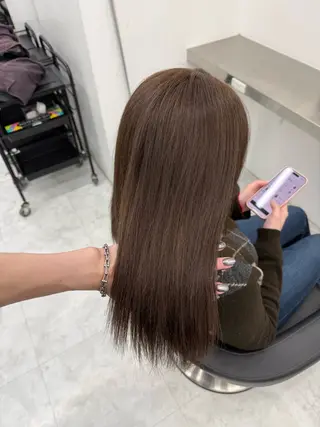 ロング カラー 中韓レイヤー/ ブラウン🤎はやとのヘアスタイル