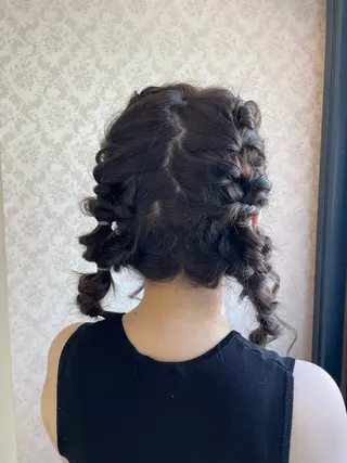 ヘアアレンジ ヒヨシ ルナのヘアスタイル