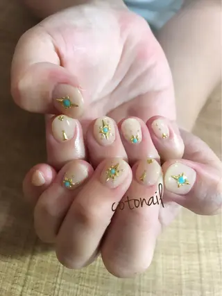 ショート ネイル ツメトマツゲ .のネイルデザイン