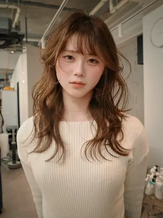 ロング 中島 祐希のヘアスタイル