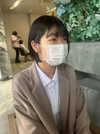 ショート 西崎 満里奈のヘアスタイル