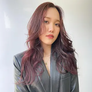 ロング カラー ヘアアレンジ 🫧🇰🇷韓国ヘア レイヤー🐺Yutaのヘアスタイル