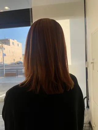 ミディアム Agu hair  Code  Line所属・坂井 里奈のヘアスタイル