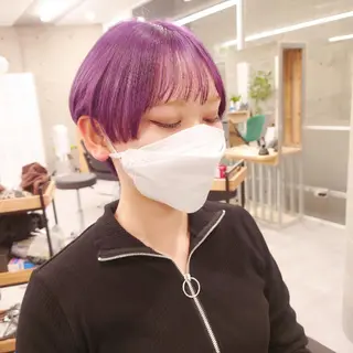 ショート カラー 艶髪✨ブリーチ職人 井手正康のヘアスタイル