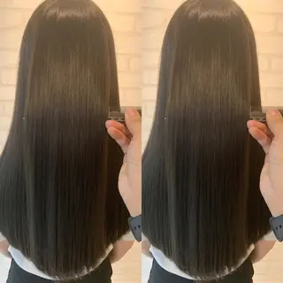 ロング 髪質改善 髪質改善カラーのヘアスタイル