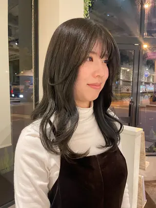 セミロング アルシュ 南堀江店所属・ARCHE 南堀江のヘアスタイル