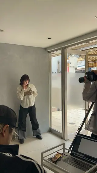 ヘアアレンジ 🧸くすみ系カラー anjuのヘアスタイル