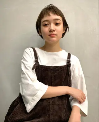 ショート 似合わせカットカラー 👩MINAのヘアスタイル