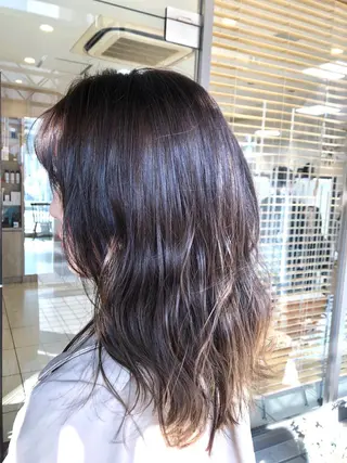 セミロング うる艶レイヤーカット hinakoのヘアスタイル