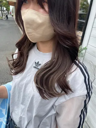 セミロング 問屋町chapter 日笠快生のヘアスタイル