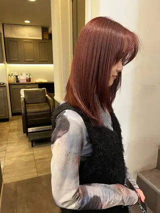 ミディアム 西谷 勇志のヘアスタイル