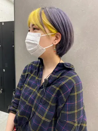ショート カラー パーマ ヘアアレンジ メンズ キッズ ネイル マツエク・マツパ 盛れる前髪/レイヤー カット/艶髪髪質改善のヘアスタイル