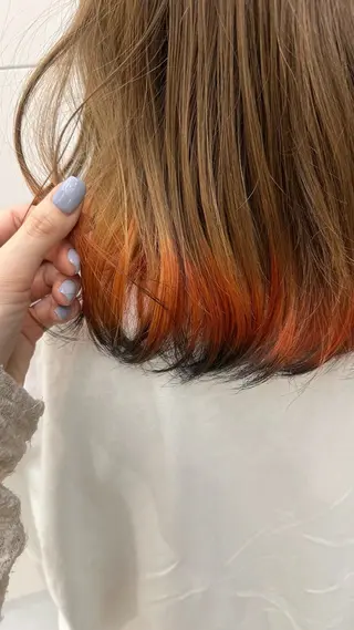 カラー 彦坂 柚羽のヘアスタイル