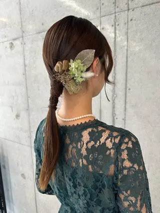 ロング ヘアアレンジ 女性に人気♪ はやしほのかのヘアスタイル