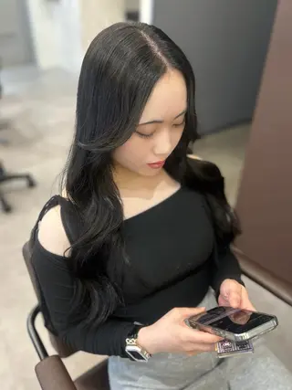 ロング カラー 韓国×髪質改善カラー 💎hinaのヘアスタイル