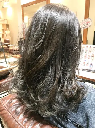 セミロング カラー シールエクステ⭐️ オオミタクヤのヘアスタイル