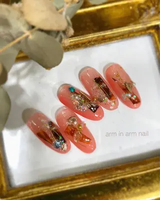 ネイル arm in arm ︎✿Yamamotoのマツエク・マツパデザイン