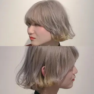 ショート カラー 堀江/心斎橋/西大橋 四ツ橋【Vers】のヘアスタイル