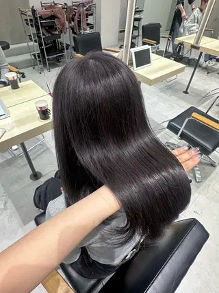 セミロング カラー Rei /透明感×韓国ヘアのヘアスタイル