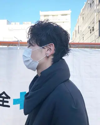 ヘアアレンジ メンズ ainico+所属・メンズ特化✂️栗原 侑也のヘアスタイル