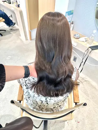ロング カラー ulu名古屋栄所属・落合しほ/韓国ヘア/ 髪質改善/縮毛矯正のヘアスタイル